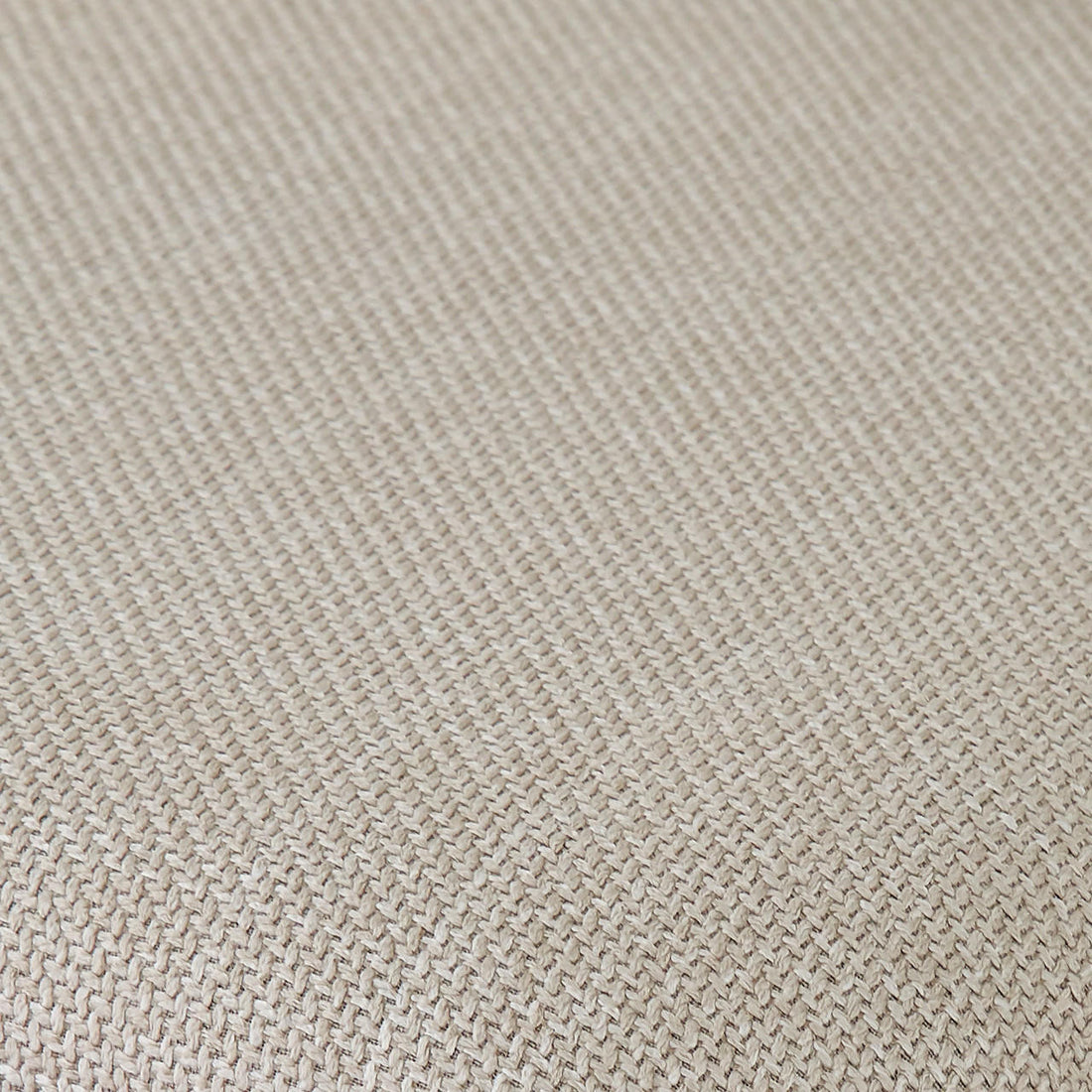 Audrey Curved Fabric Dining Chair Set of 2 in Beige features tightly woven beige upholstery, showcasing its durable linen-style fabric and plush foam padding for a cosy, modern dining experience.