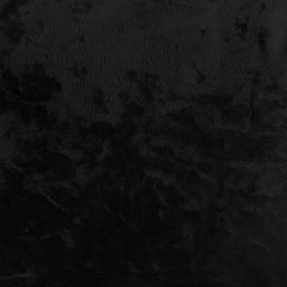 Blythe High Back Fabric Dining Chair Set of 2 in Black, featuring a sleek design with velvet upholstery and powder-coated black metal legs, set against a dark, textured background reminiscent of black velvet.