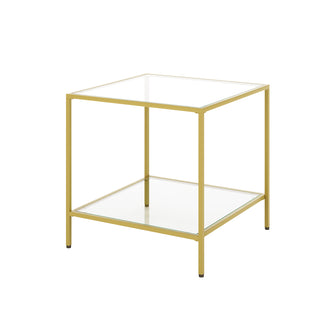 Cherrim Glass Side Table - Gold