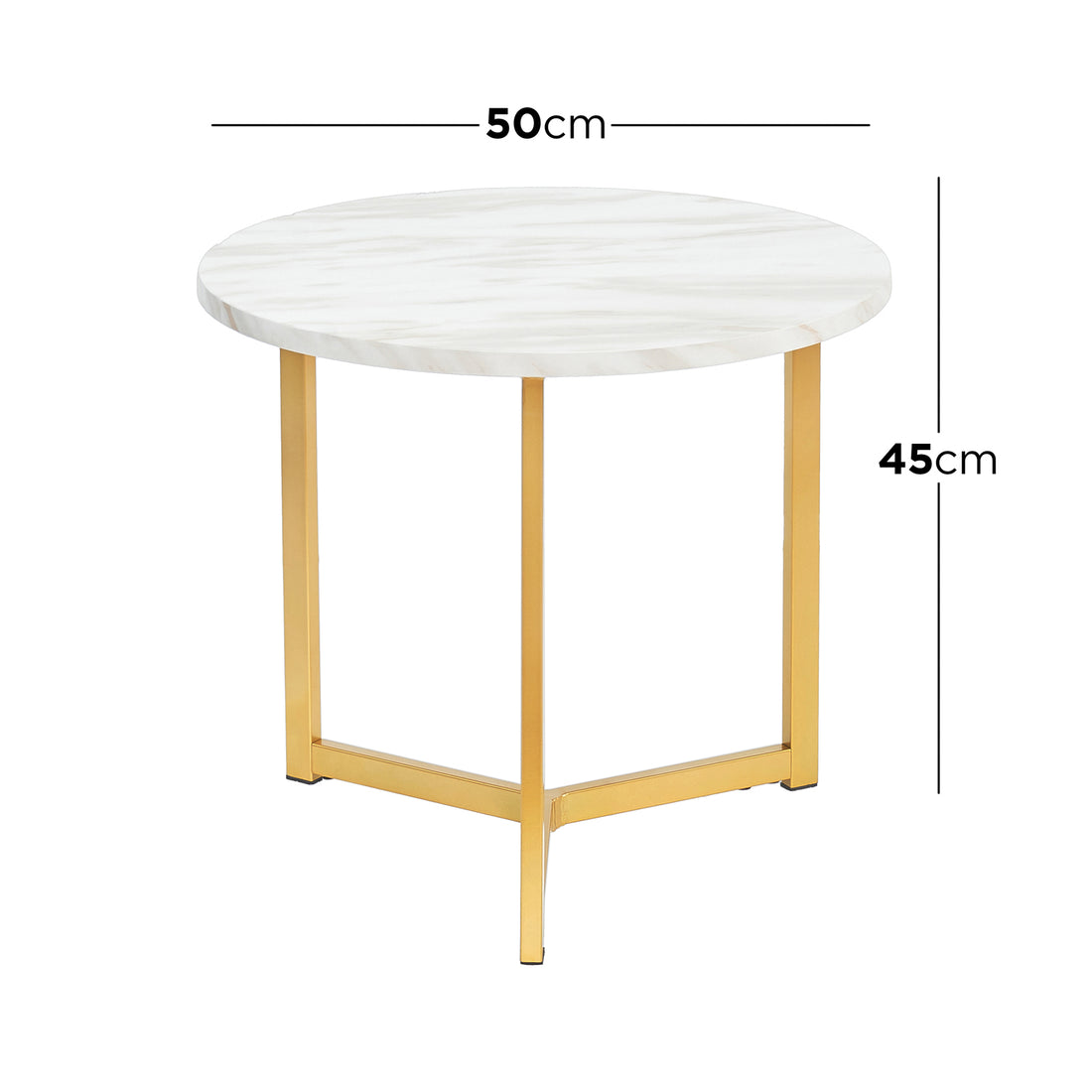 Earl Nesting Coffee Table Set of 2 - Marble; features a round white tabletop with gold legs, showcasing marble elegance and modern versatility in a sleek, durable design. Ideal for stylish, adaptable living spaces.