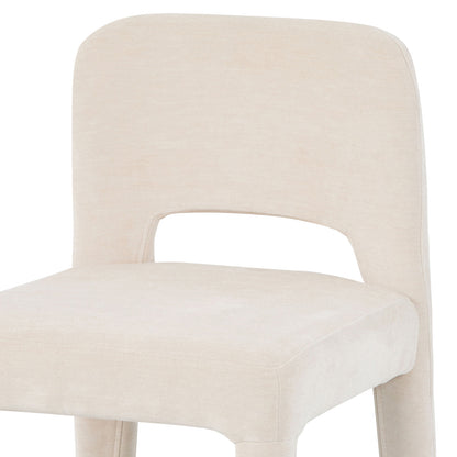 Edris Upholstered Leg Dining Chair in Oat (Set of 2)