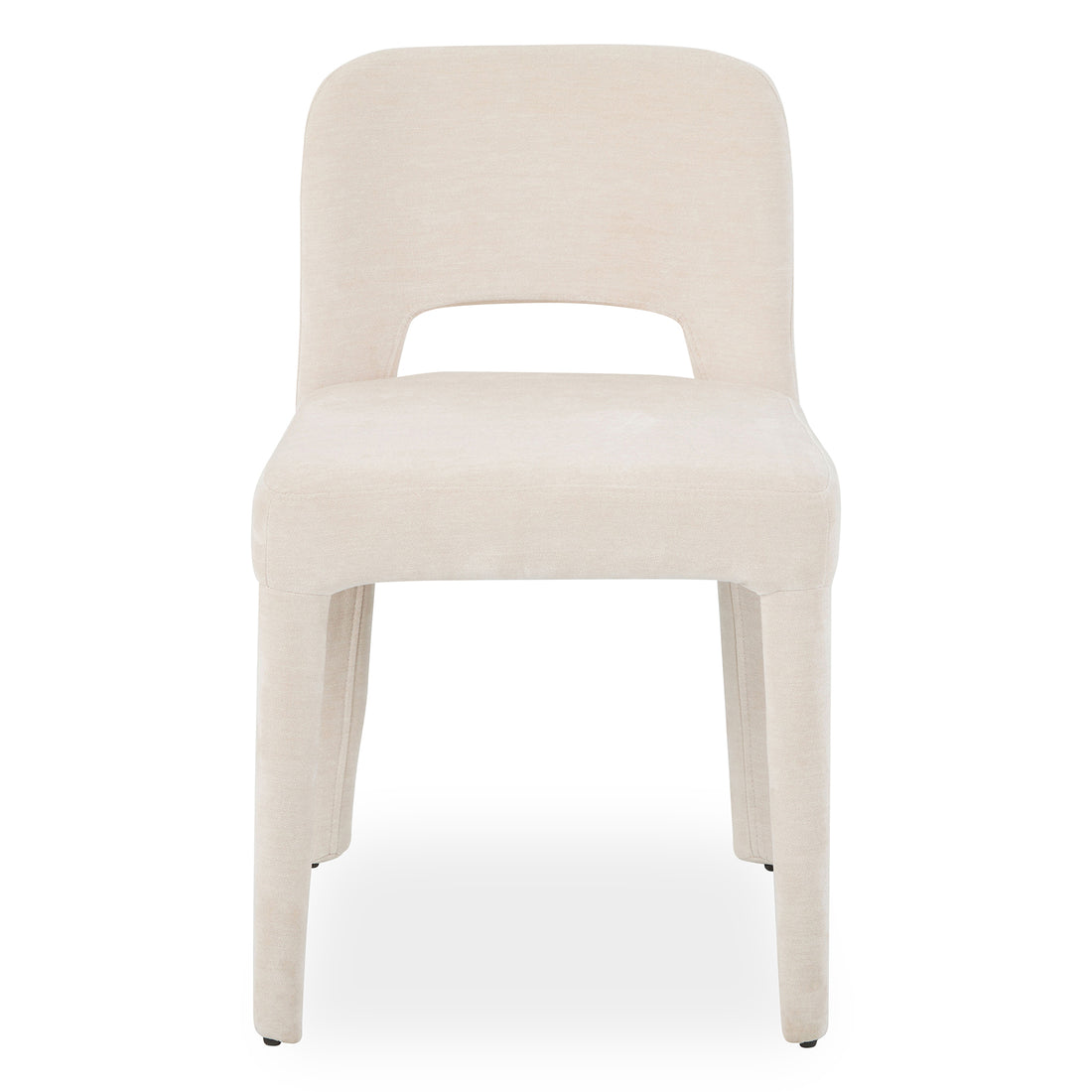 Edris Upholstered Leg Dining Chair in Oat (Set of 2)