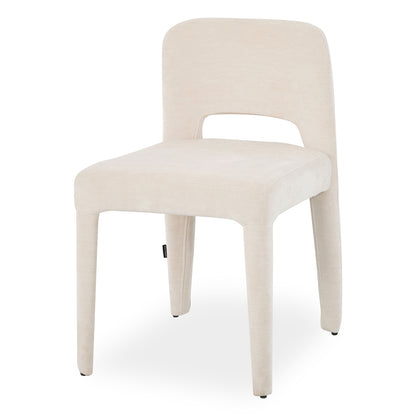 Edris Upholstered Leg Dining Chair in Oat (Set of 2)