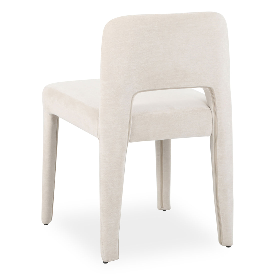 Edris Upholstered Leg Dining Chair in Oat (Set of 2)