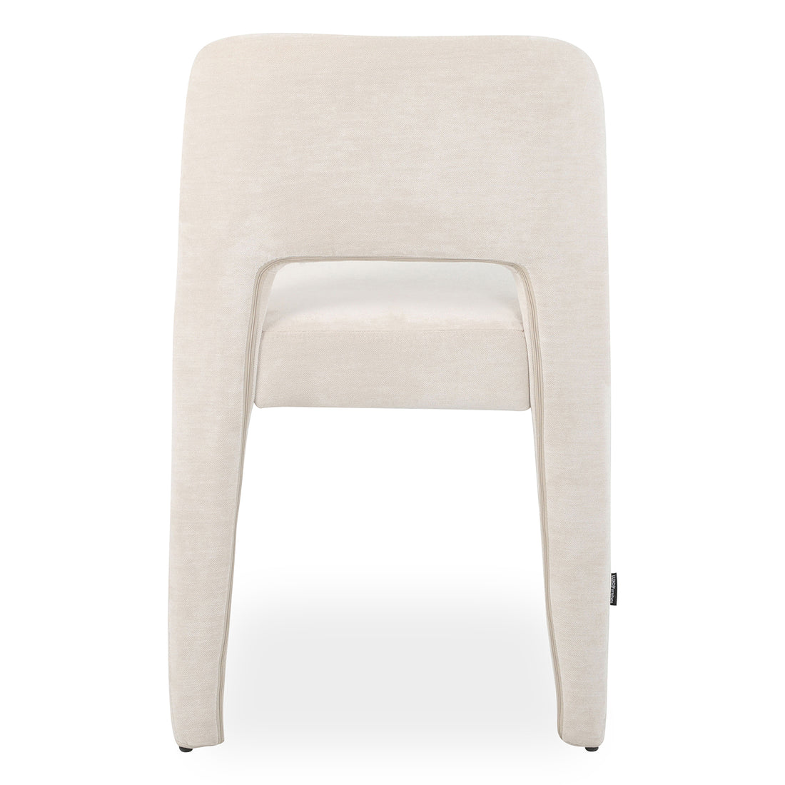 Edris Upholstered Leg Dining Chair in Oat (Set of 2)