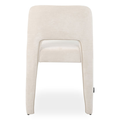 Edris Upholstered Leg Dining Chair in Oat (Set of 2)