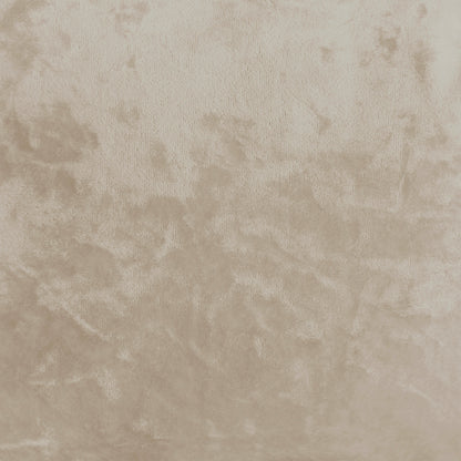 Eisha Velvet Bar Stool Warm Grey Set of 2 features a close-up view of its luxurious velvet fabric and fully upholstered design, showcasing the curved back with armrests for elegant support.