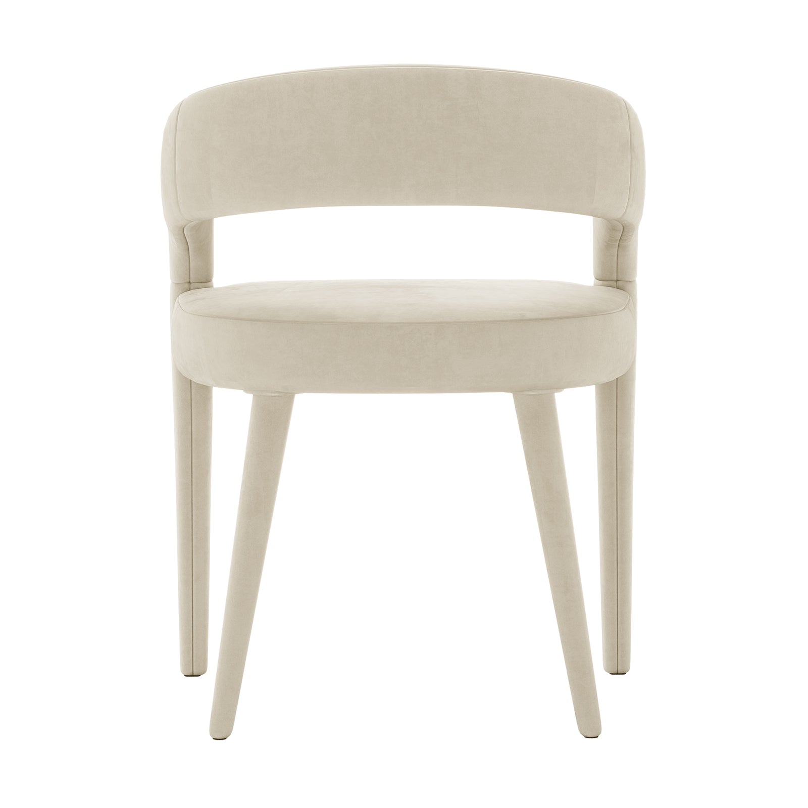 Eisha Velvet Bar Stool Set of 2 featuring plush velvet upholstery, ergonomic curved backrest, and sturdy metal legs. Perfect for enhancing dining spaces with comfort and modern style.