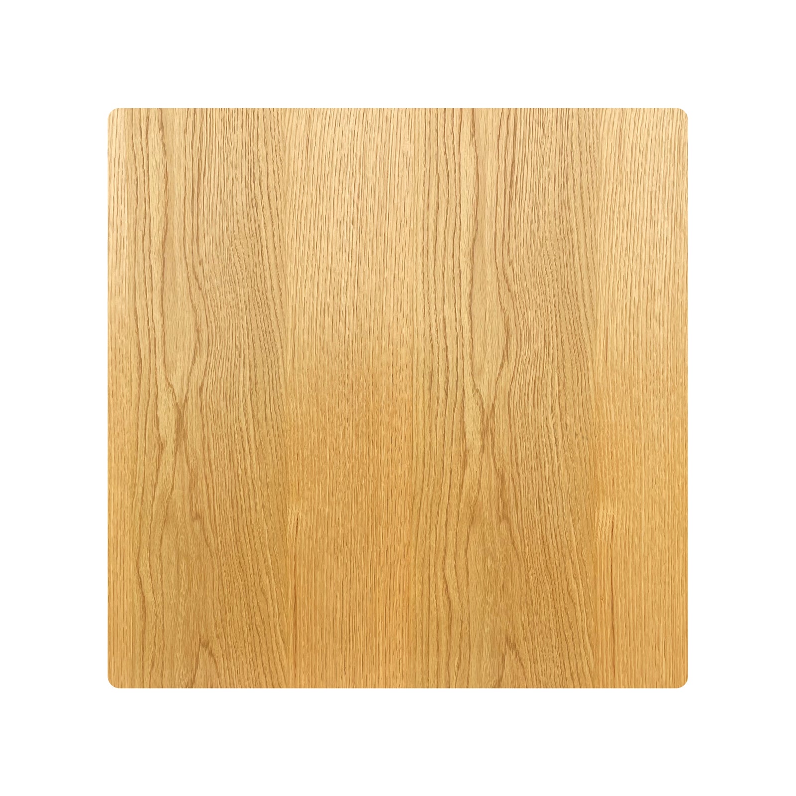 Emelia 80cm Square Coffee Table Oak showcasing a close-up of its wooden surface with a distinct square pattern, highlighting the table's modern design and quality craftsmanship.