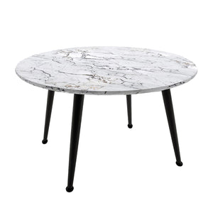 Eugene 120cm 4 Seater Round Dining Table in Marble
