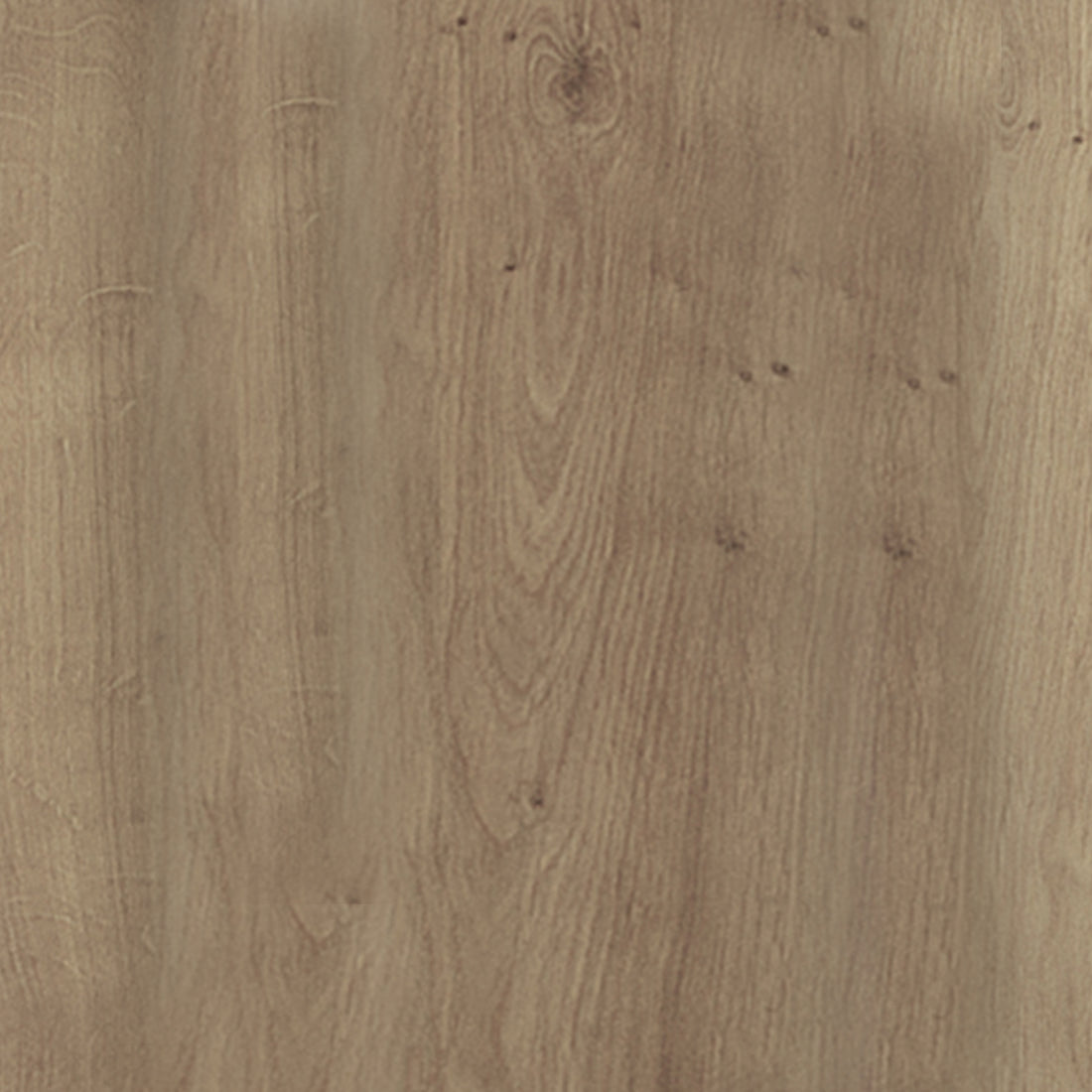 Faunus 200cm 8 Seater Dining Table in Natural, showcasing a close-up of the light-brown oak-style veneer with visible grain patterns and small knots, highlighting its elegant and durable craftsmanship.