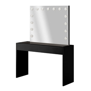 Gianna Hollywood LED Mirror Dressing Table in Black