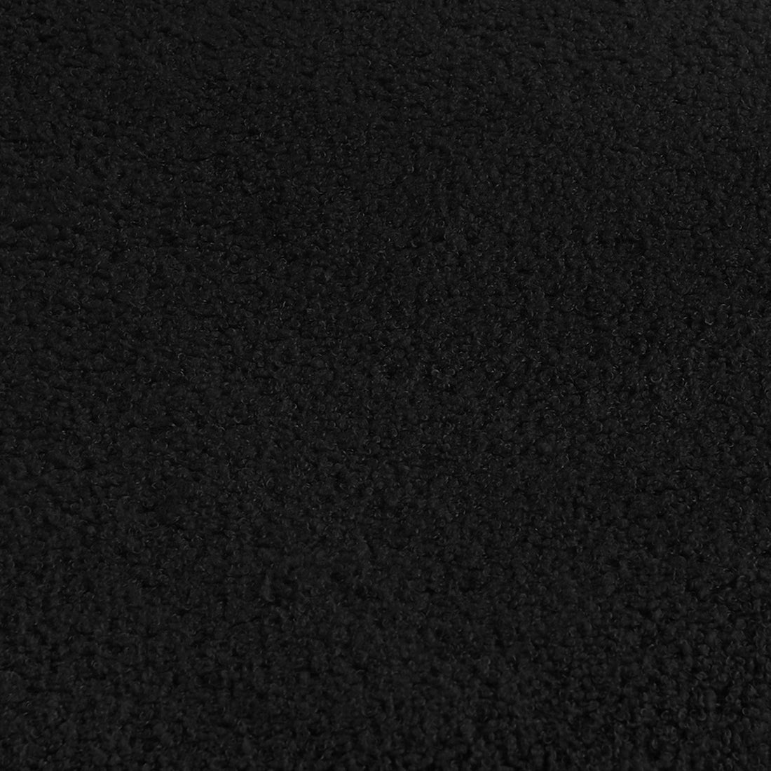 Gilles Boucle Arched Bar Stool Black Set of 2 features boucle fabric, arched backrest, and sturdy metal frame, showcasing modern elegance and comfort for dining spaces. Perfect for stylish seating solutions.