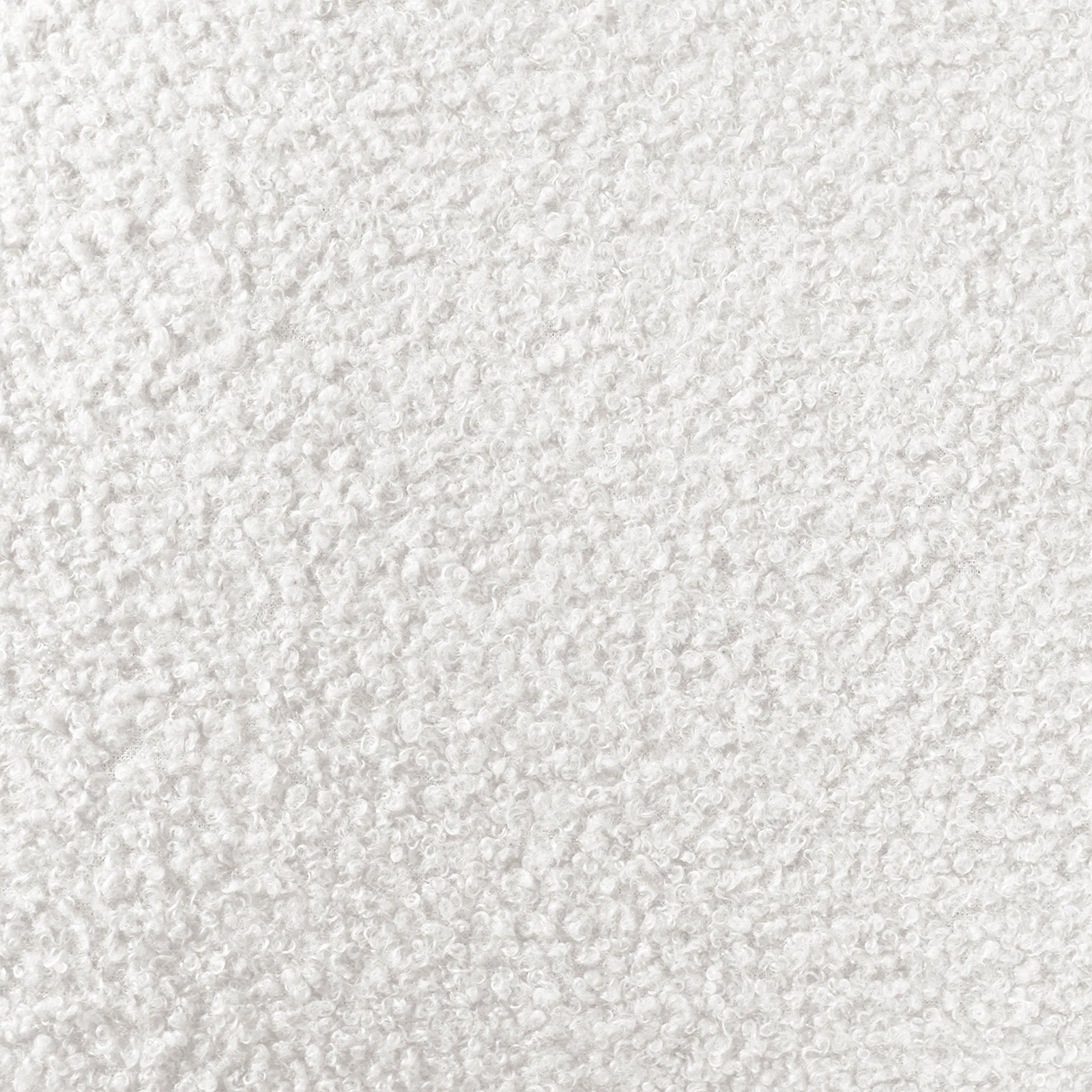 Close-up of the Gilles Boucle Arched Bar Stool Cream White Set of 2, showcasing the luxurious boucle upholstery and ergonomic arched backrest, emphasizing comfort and modern elegance in dining spaces.