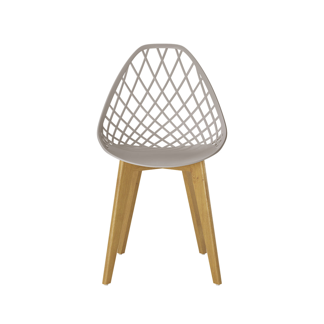 Jonah Beech Wood Dining Chair (Set of 4) features a sleek design with a white seat and sturdy wooden legs, perfect for enhancing modern dining spaces with style and comfort.