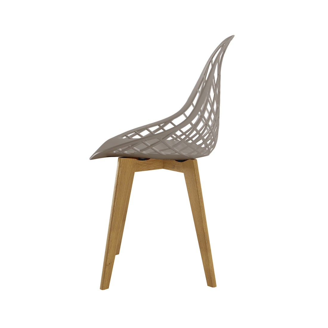 Set of 4 Jonah Beech Wood Dining Chairs featuring a minimalist design with a sturdy beech wood frame and a sleek black seat, ideal for enhancing modern dining spaces.