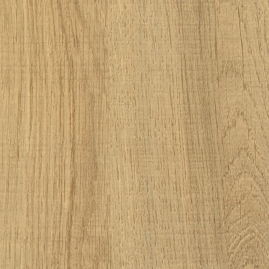 Mae 220cm 8 Seater Rectangular Dining Table in Natural, featuring a close-up of its light wood surface, highlighting the natural grain and texture, with a sturdy black-painted metal base for stability.