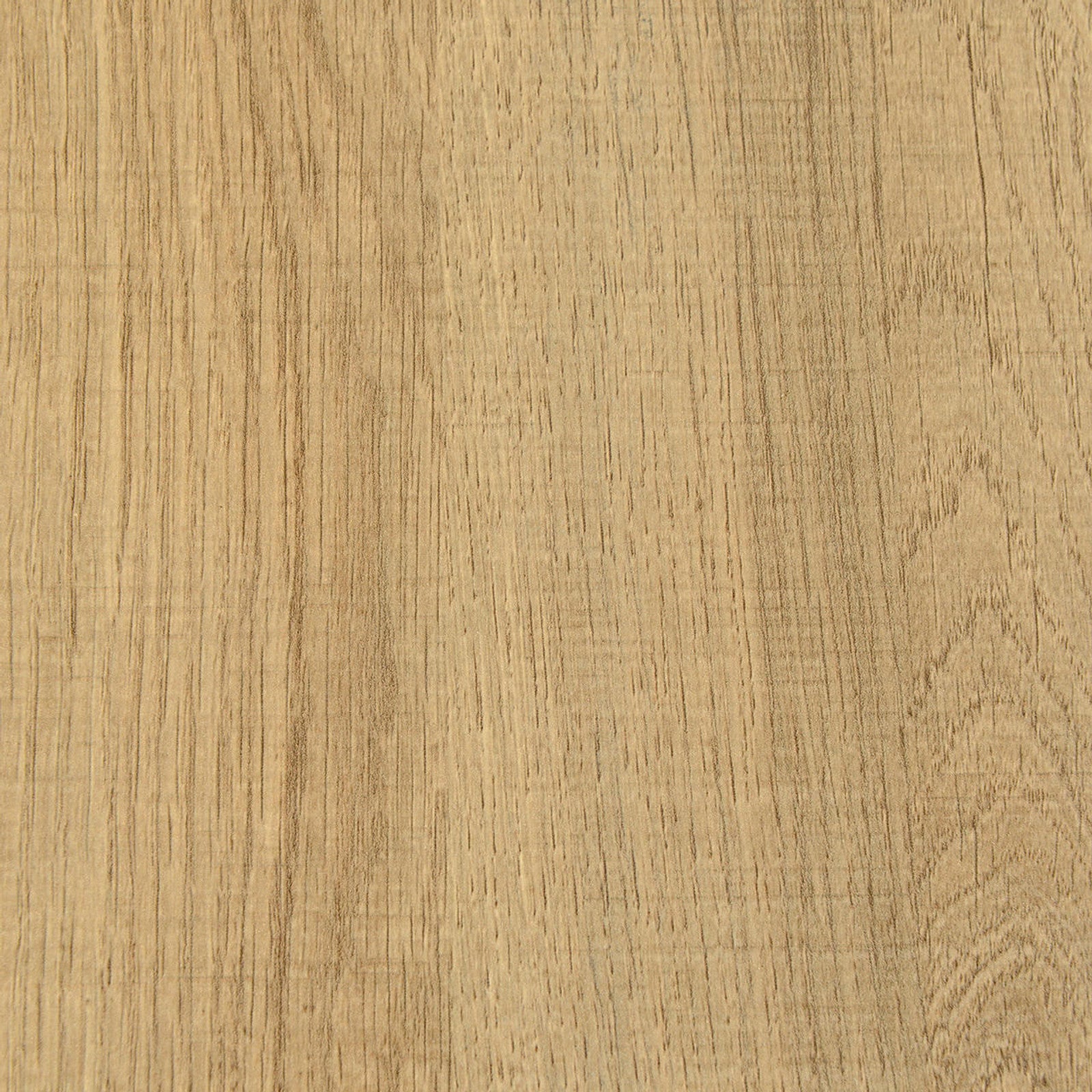 Mae 220cm 8 Seater Rectangular Dining Table in Natural, featuring a close-up of its light wood surface, highlighting the natural grain and texture, with a sturdy black-painted metal base for stability.