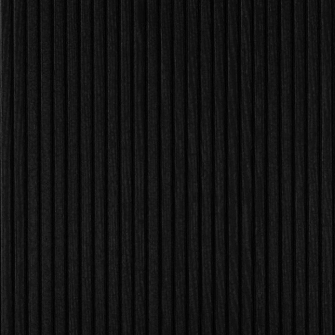 Marciana 8 Seater Fluted Oval Dining Table features a ribbed black surface with vertical ridges, showcasing a fluted base and sleek oval top, perfect for modern dining spaces.