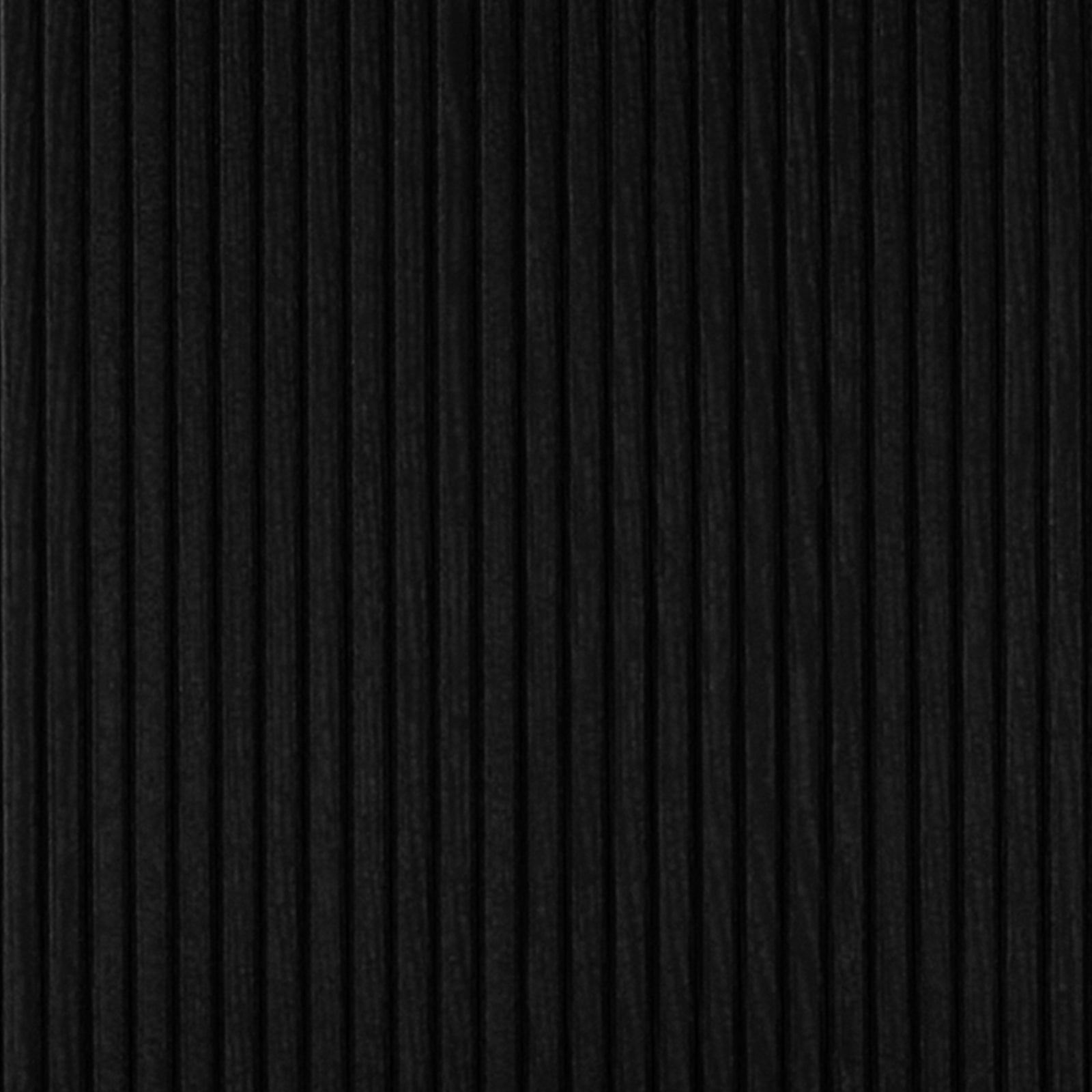 Marciana 8 Seater Fluted Oval Dining Table features a ribbed black surface with vertical ridges, showcasing a fluted base and sleek oval top, perfect for modern dining spaces.