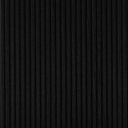 Marciana 8 Seater Fluted Oval Dining Table features a ribbed black surface with vertical ridges, showcasing a fluted base and sleek oval top, perfect for modern dining spaces.