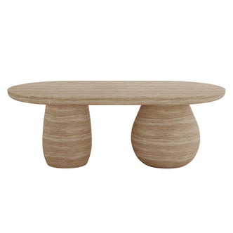 Mason Modern Indoor Premium Concrete Coffee Table - Beige