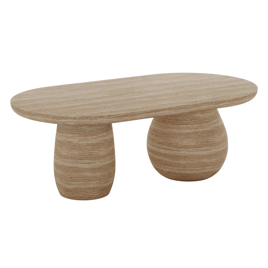 Mason Modern Indoor Premium Concrete Coffee Table - Beige