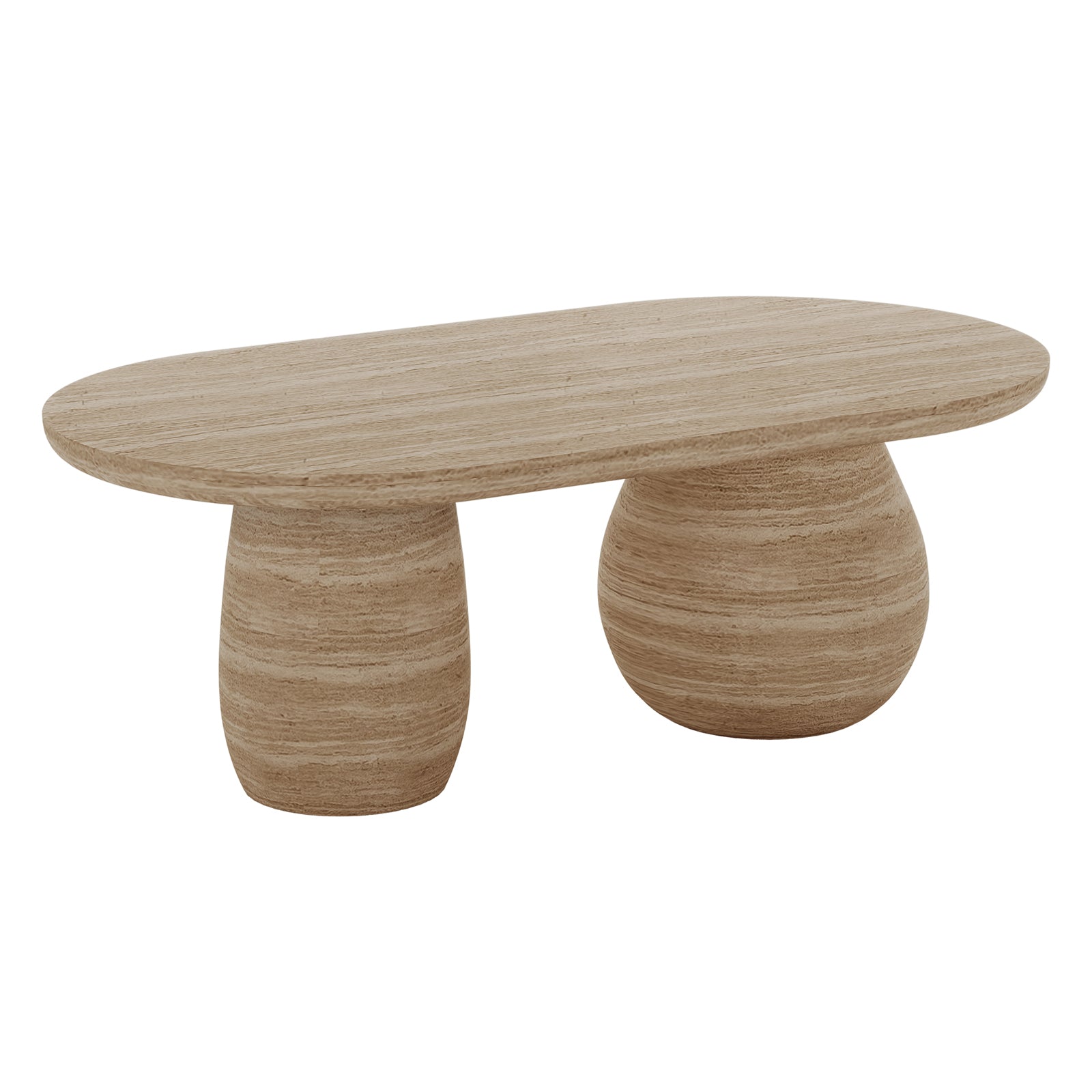 Mason Modern Indoor Premium Concrete Coffee Table - Beige