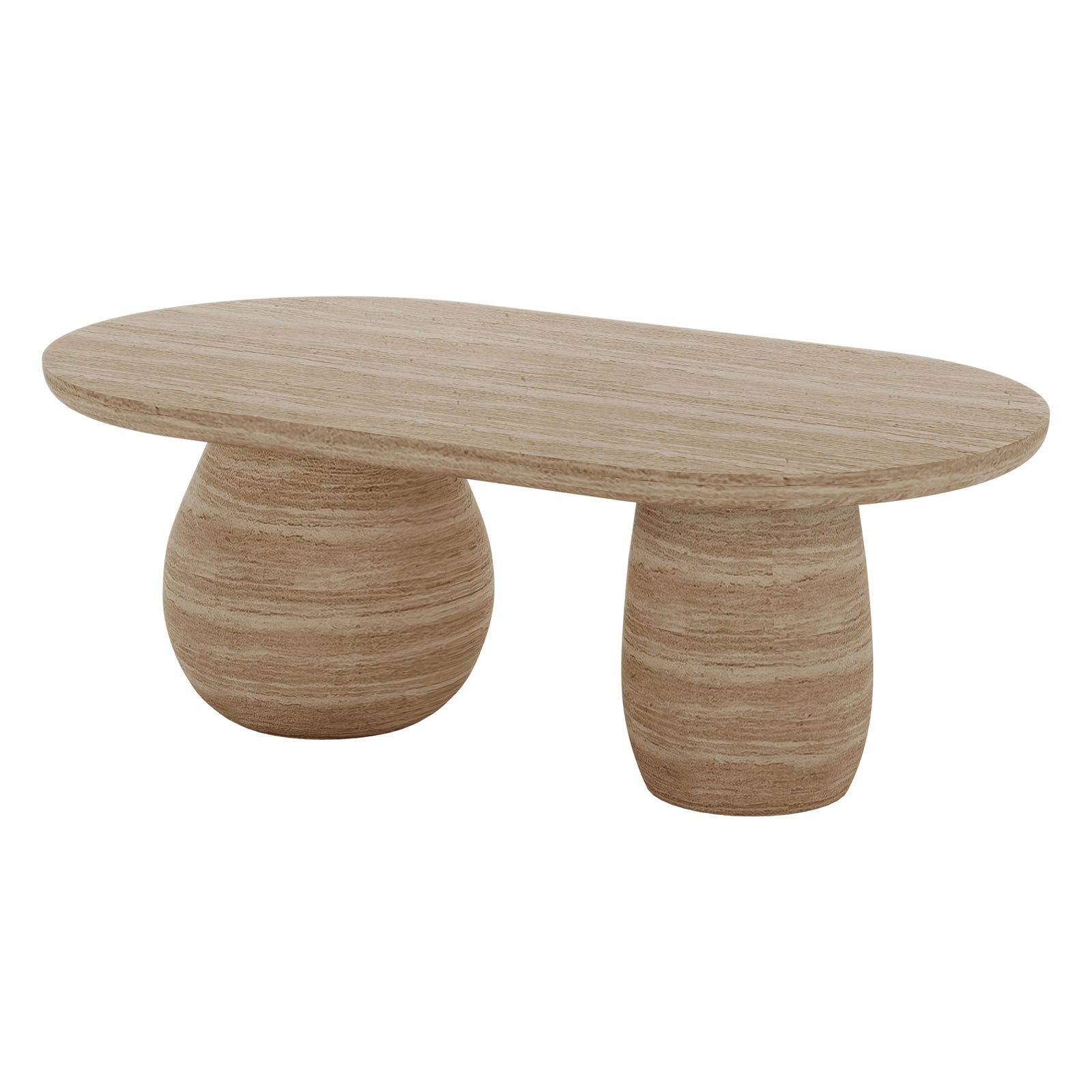 Mason Modern Indoor Premium Concrete Coffee Table - Beige