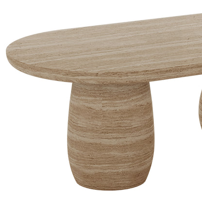 Mason Modern Indoor Premium Concrete Coffee Table - Beige