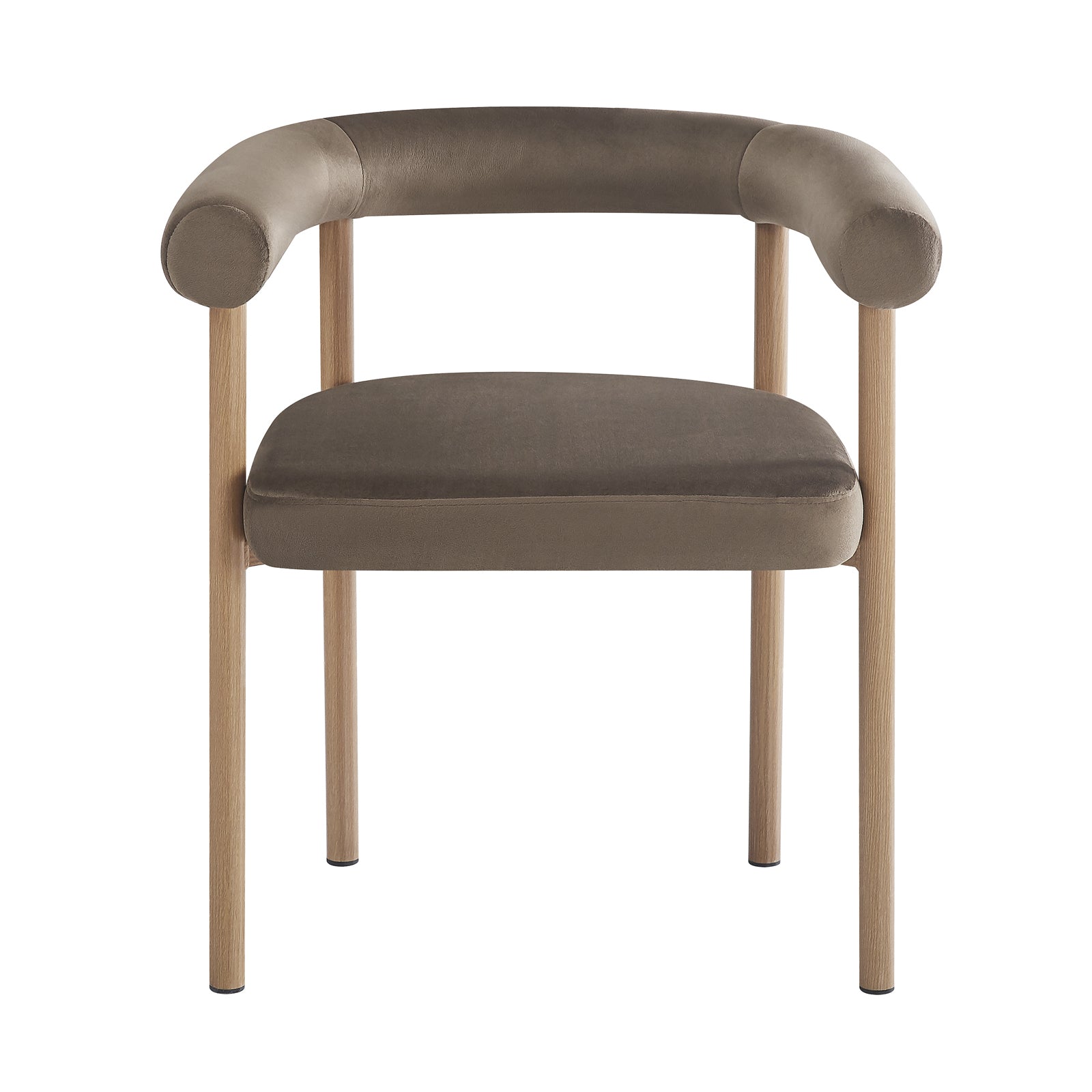 Modern Velvet Upholstered Dining Chairs, High-Back Tufted
