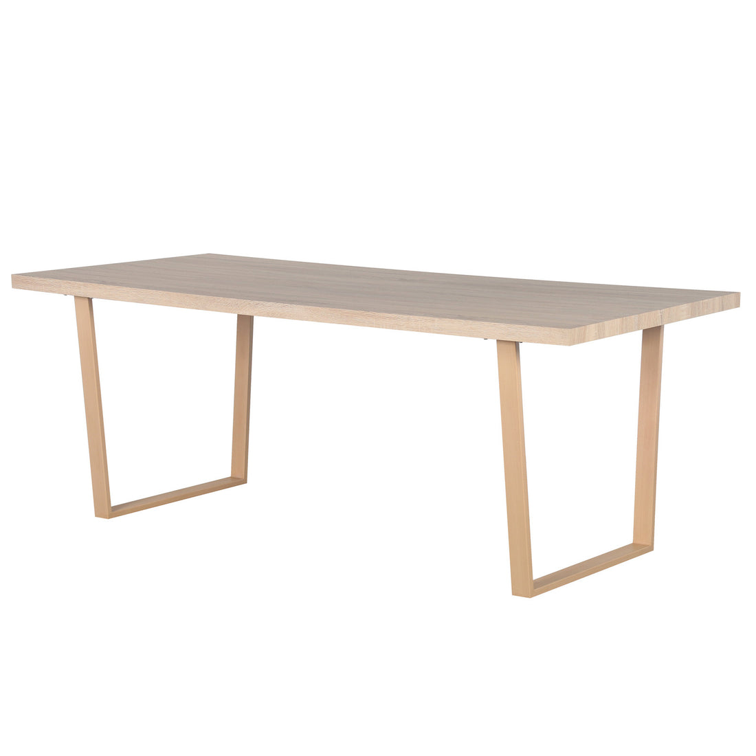 Oregon & Florida 8 Seater Dining Table & Chair Set in Grey features a modern light wood table with plank-style top and trapezoidal legs, paired with plush corduroy chairs.