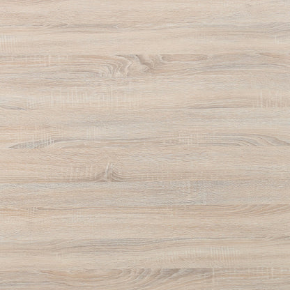 Oregon 200cm Industrial Dining Table - Natural, featuring a pale oak wood grain pattern, showcases natural lines and knots. Its expansive surface is designed for modern elegance and versatile home decor.