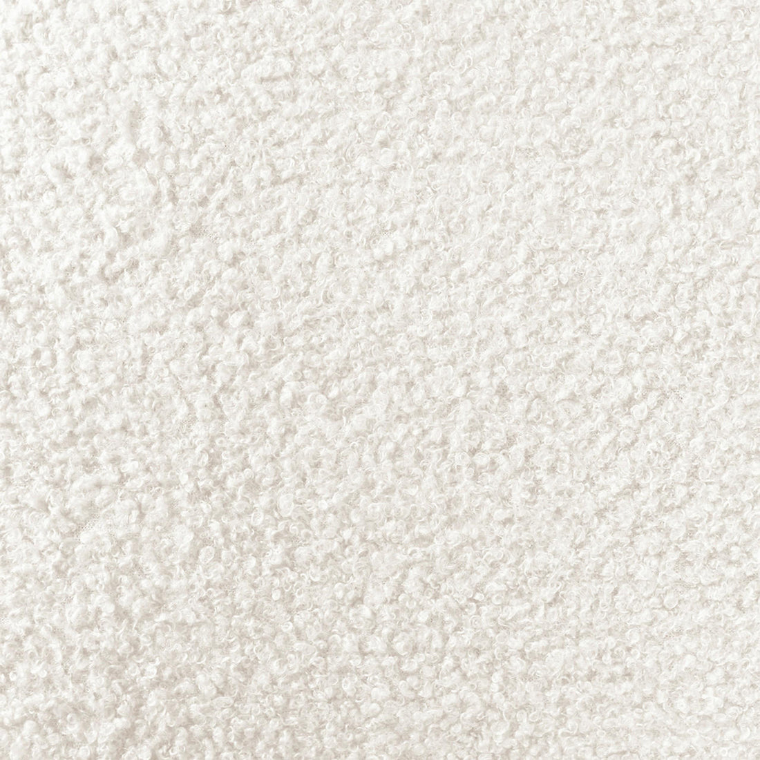 Extreme close-up of the Anica 6 Seater Boucle Sofa Bed Set in Cream White, highlighting its fluffy, looped boucle texture, showcasing the sofa's inviting, cosy fabric surface.