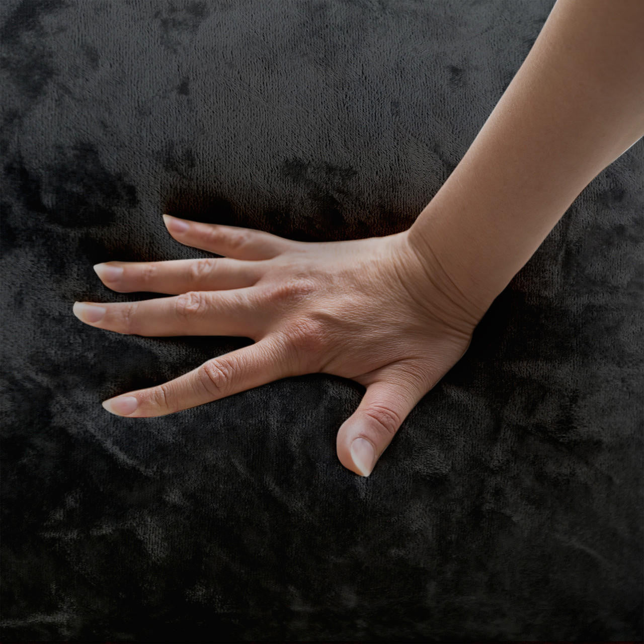 Avian 2 Seater Velvet Sofa with Steel Legs - Black