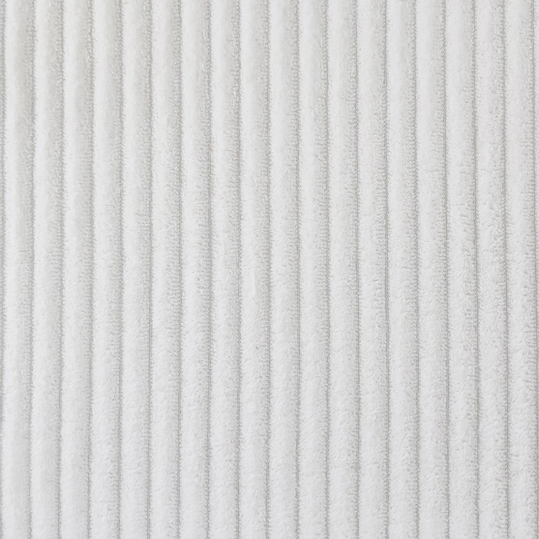 Bengtaz Corduroy Armless Curved Accent Chair - White