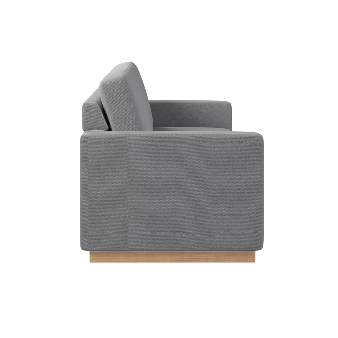 Celeste 3 Seater Hardwood Fabric Sofa; close-up of plush, removable cushions, showcasing durable construction with rubber wood legs, embodying comfort and modern elegance, ideal for diverse living room styles.