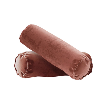 Close-up of a pillow from the Claude 3 Seater Velvet Sofa with Chaise – Blush, highlighting its plush texture and luxurious design, enhancing any living room setting.