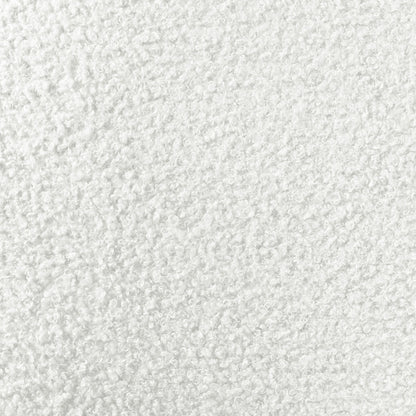 Close-up of the Corina 3 Seater Modular Boucle Sofa in Cream White, showcasing its textured, curly boucle fabric surface, highlighting the sofa's luxurious, soft texture and sophisticated design.