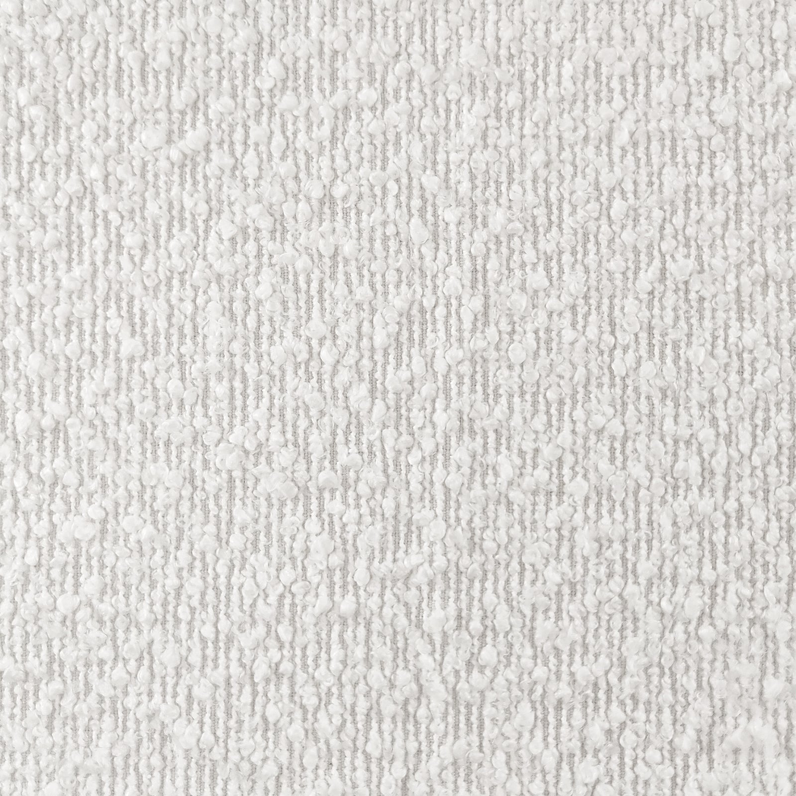 Emiken Boucle Ottoman Stool - Eggshell White