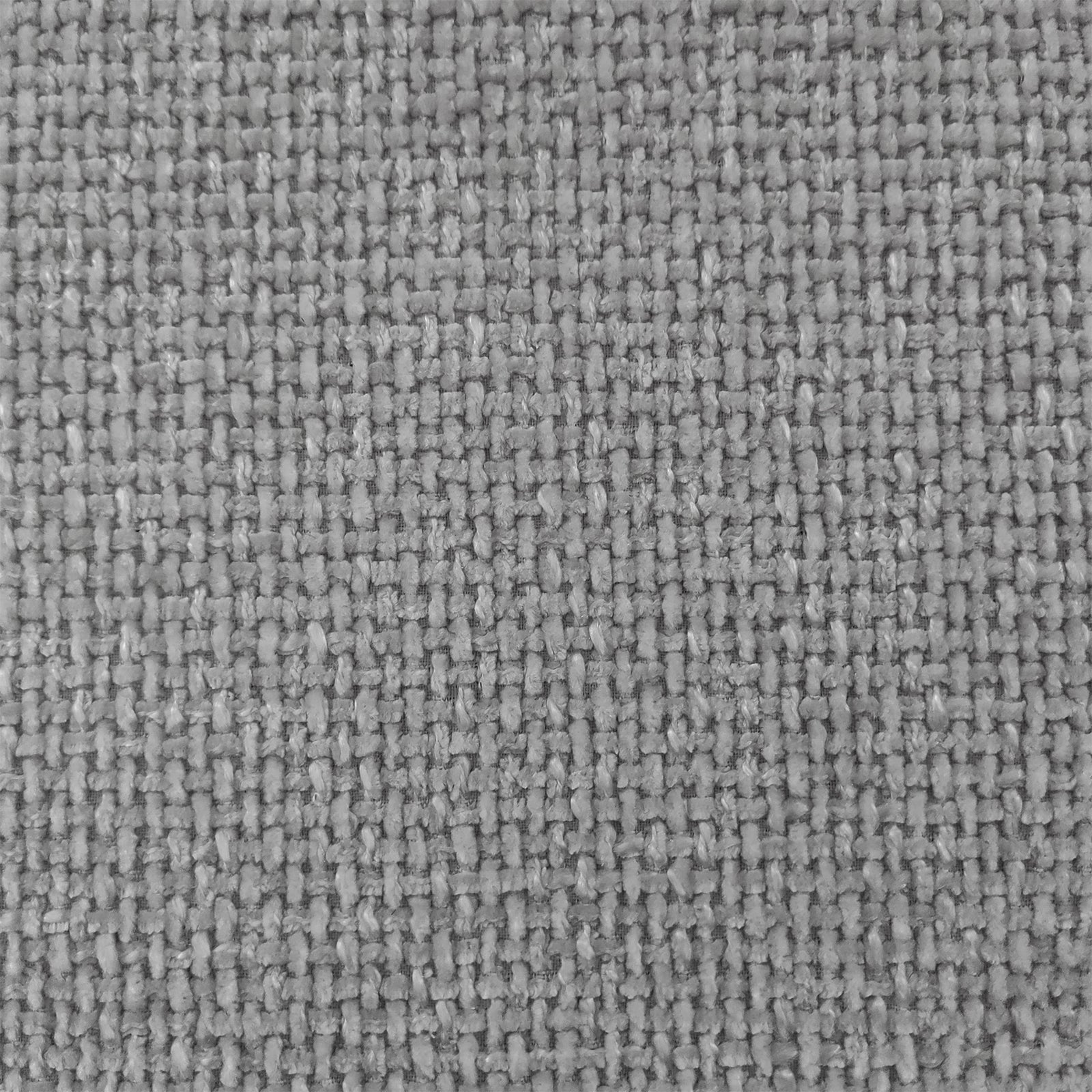 Emiken Chenille Ottoman Stool Warm Grey, showcasing a close-up of its soft chenille fabric, highlighting the elegant texture and plush appearance, perfect for adding comfort and style to any room.