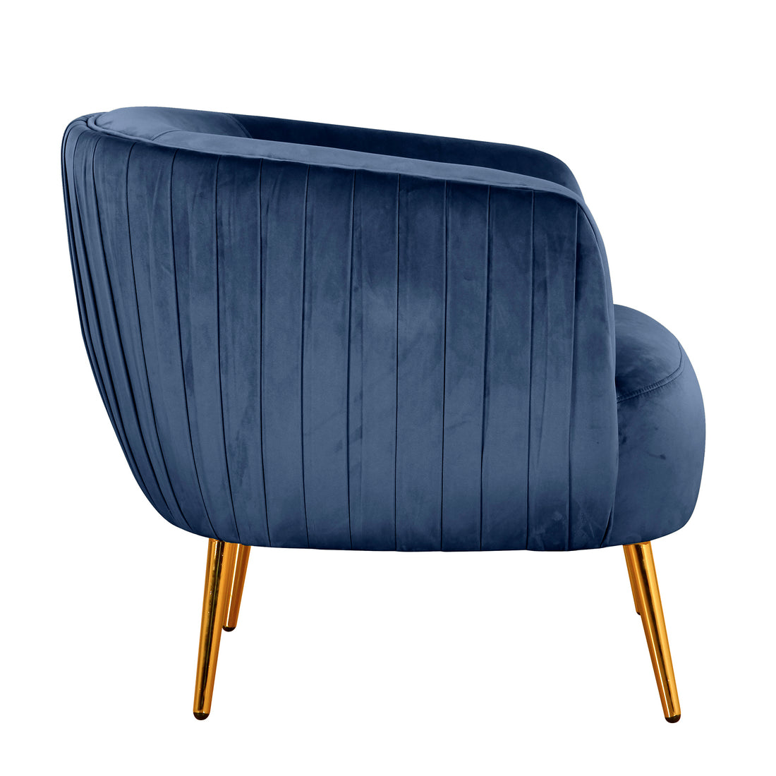 Evelyn 4 Seater Velvet Sofa Set Blue