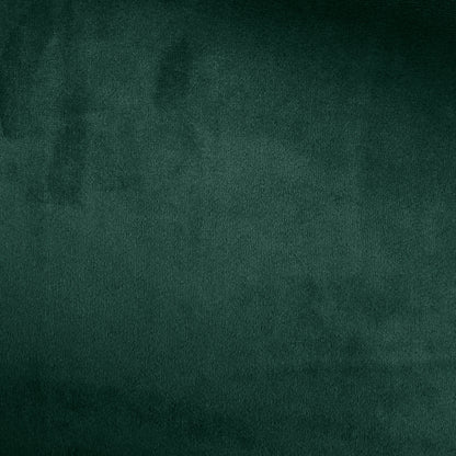 Close-up of the Evelyn 2 Seater Velvet Sofa Green, showcasing its luxurious velvet upholstery and elegant vertical lines, complemented by gold legs, highlighting its chic, mid-century modern design.