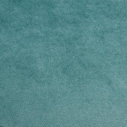 Flore Velvet Kids Chair with Bunny Ears in Seafoam Green, featuring a soft, uniform teal-blue velvet surface, emphasizing plush comfort and whimsical design for children's seating.