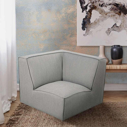 Ivanna Fabric Corner Modular Sofa - Grey-Lifestyle