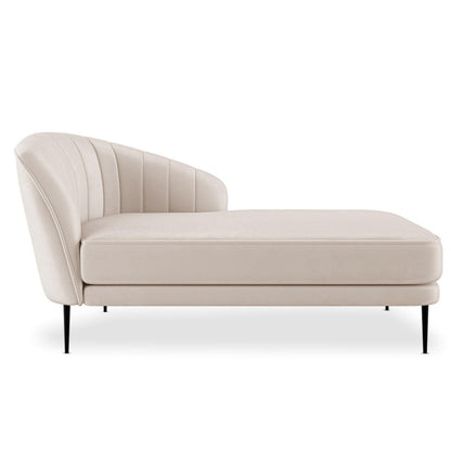Kaj Velvet Daybed - Right Armrest - Cream