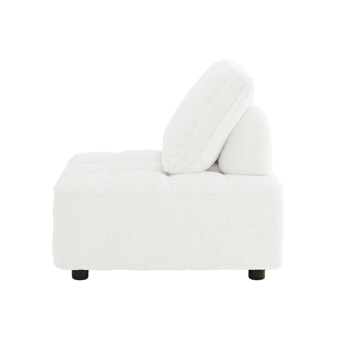 Kazumi 3 Seater Boucle Modular Sofa Set - Cream White