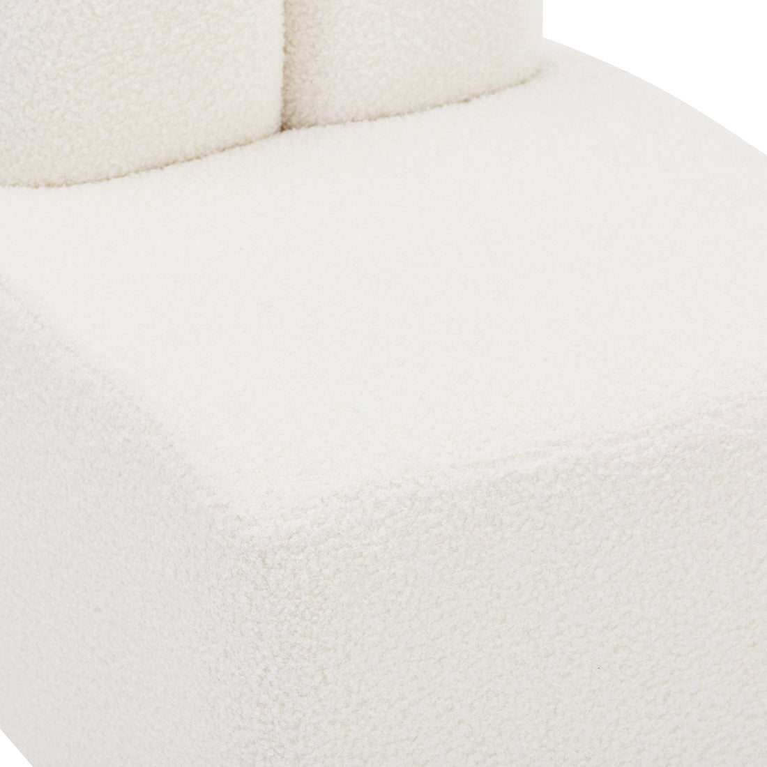 Lenore Boucle Plush Bunny Cushioned Kids Chair features a whimsical bunny-shaped backrest, plush foam padding, and boucle fabric, creating a cosy, playful seating option for children's spaces.