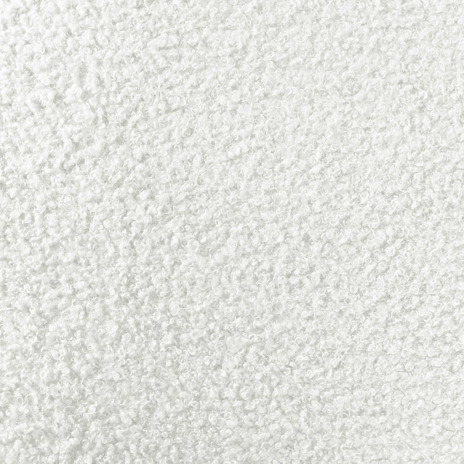 Lyana 7 Seater Boucle Sofa Set in Cream White, showcasing a close-up of its textured, looped-pile fabric surface, resembling sherpa-style fleece, offering both elegance and comfort.