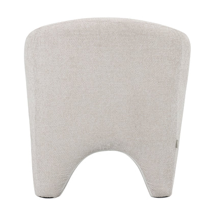 Marlona Linen Chenille Accent Armchair featuring a curved backrest, soft chenille fabric, and plush cushioning with a sturdy wood frame. Perfect for elegant, ergonomic seating in any space.